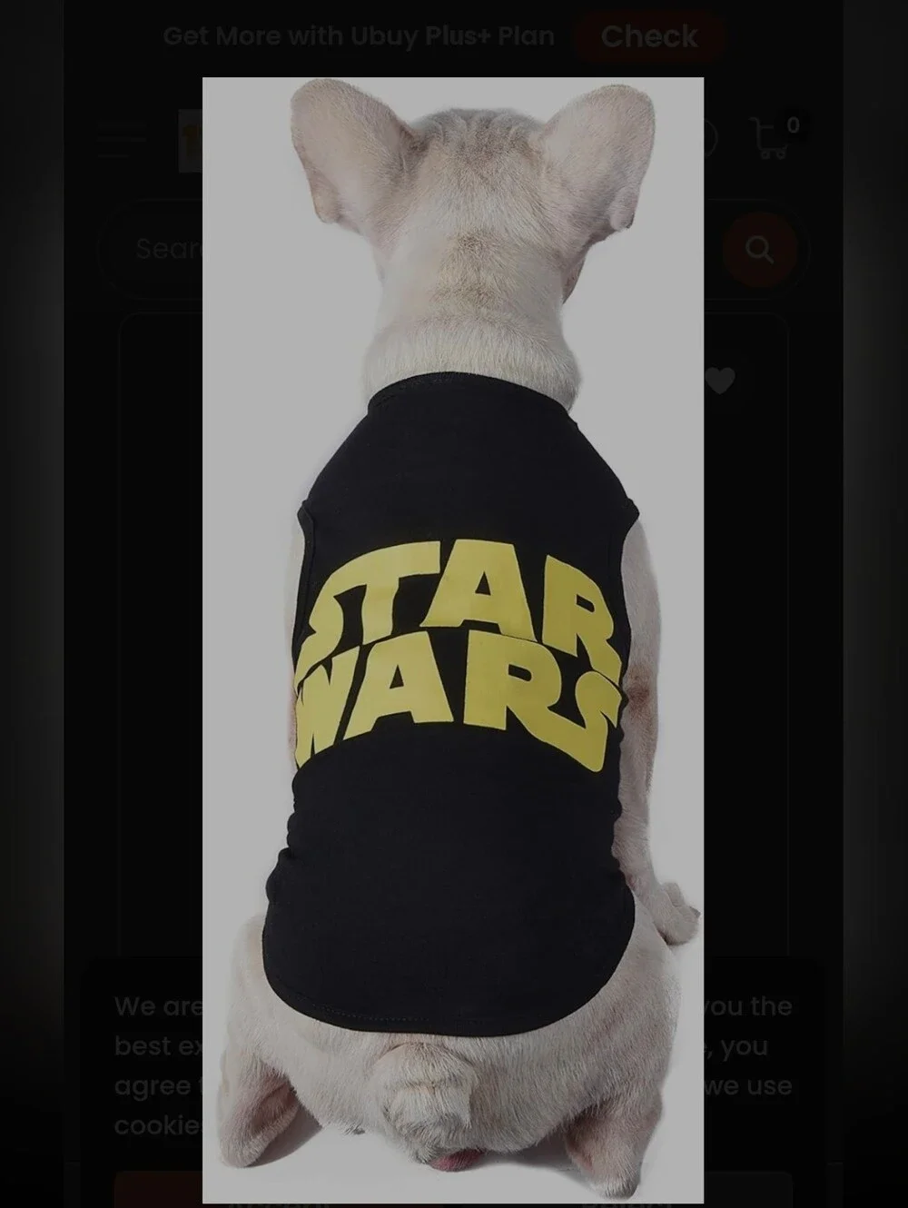 Star Wars Black Dogs Tank Top with Yellow Logo